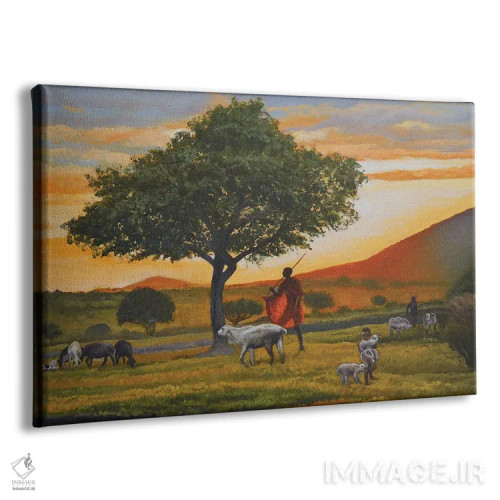 تابلو چوپانان اثر اوگنیا روسلیک - نمای پرسپکتیو محصول