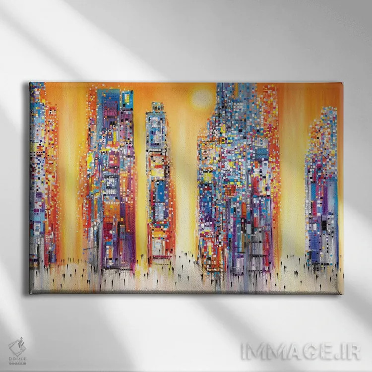تابلو غروب اثر اکاترینا ارمیلکینا - نمای روبهرو روی دیوار