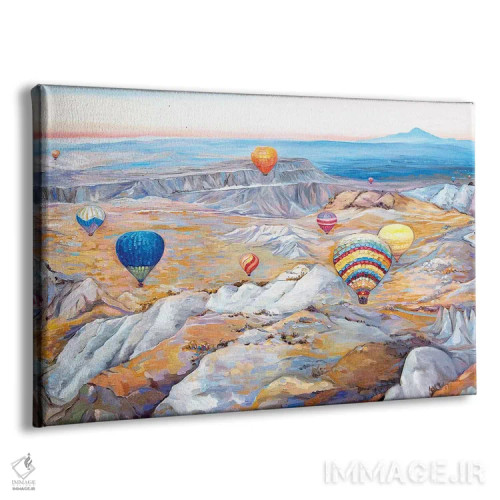 تابلو جشنواره بالونهای هوای گرم اثر اکاترینا ارمیلکینا - نمای پرسپکتیو محصول
