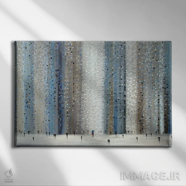 تابلو باران عشق اثر اکاترینا ارمیلکینا - نمای روبهرو روی دیوار