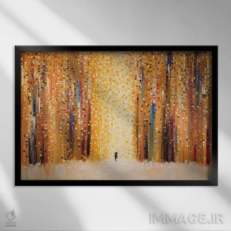 تابلو رؤیاهای غروب اثر اکاترینا ارمیلکینا - نمای قابدار مشکی