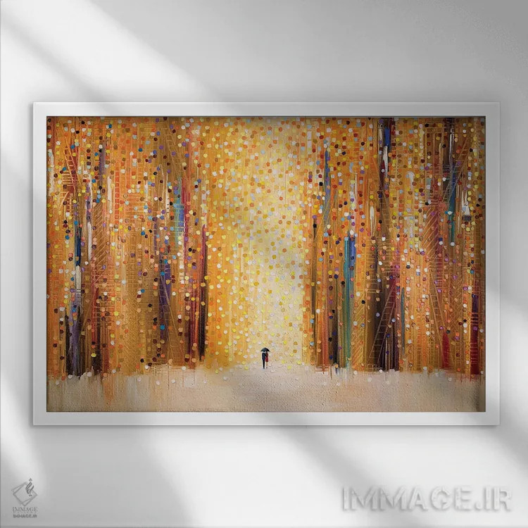 تابلو رؤیاهای غروب اثر اکاترینا ارمیلکینا - نمای قابدار سفید