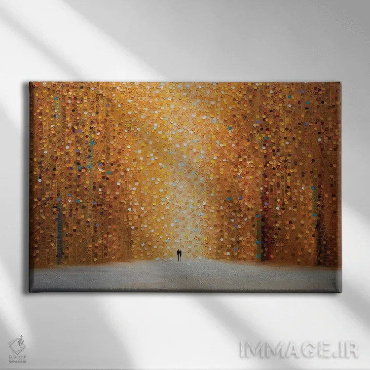 تابلو غروب و تو اثر اکاترینا ارمیلکینا - نمای روبهرو روی دیوار