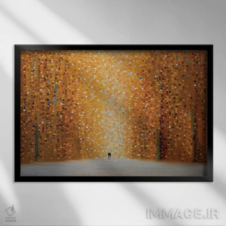تابلو غروب و تو اثر اکاترینا ارمیلکینا - نمای قابدار مشکی