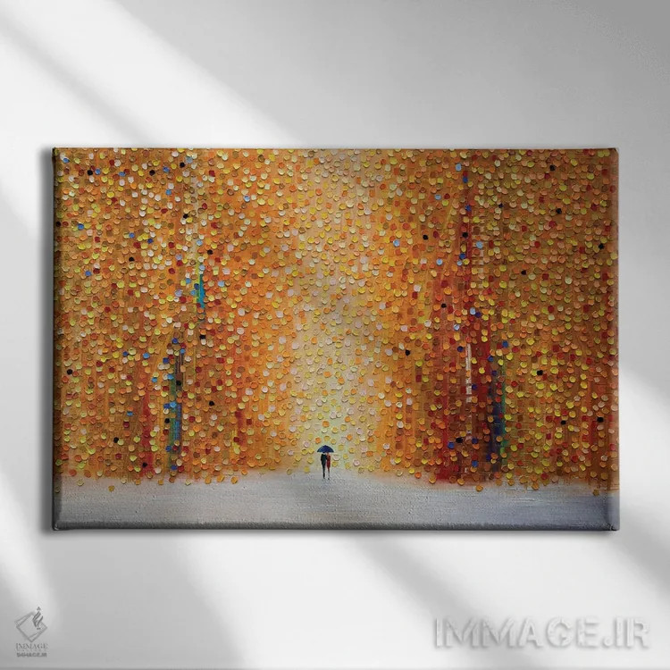 تابلو غروب بارانی ما اثر اکاترینا ارمیلکینا - نمای روبهرو روی دیوار