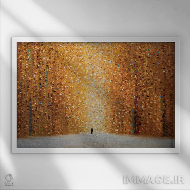 تابلو غروب و تو اثر اکاترینا ارمیلکینا - نمای قابدار سفید
