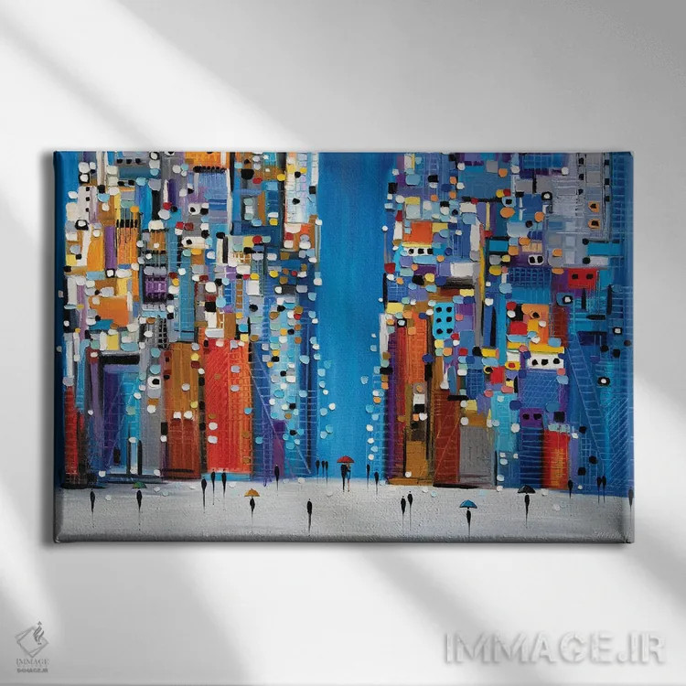 تابلو میدان شبانه اثر اکاترینا ارمیلکینا - نمای روبهرو روی دیوار