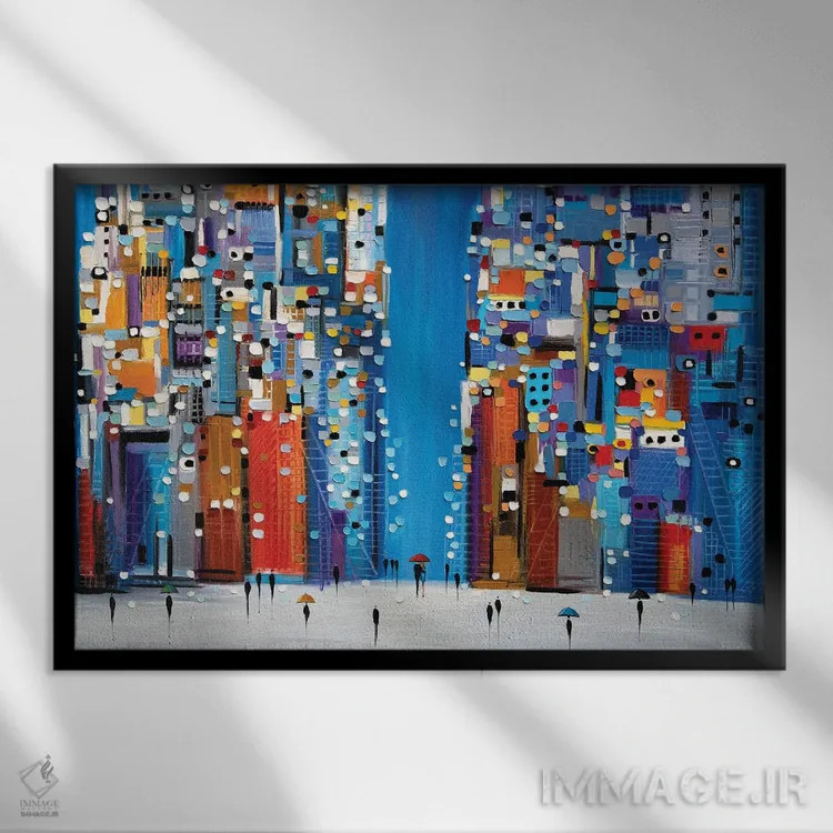 تابلو میدان شبانه اثر اکاترینا ارمیلکینا - نمای قابدار مشکی