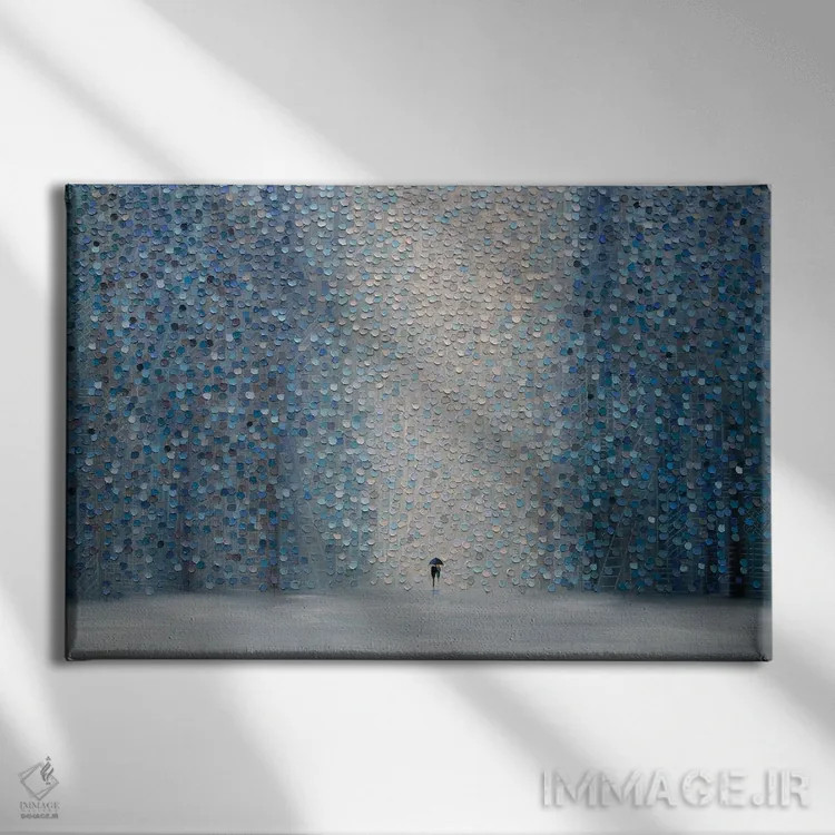 تابلو باران اثر اکاترینا ارمیلکینا - نمای روبهرو روی دیوار