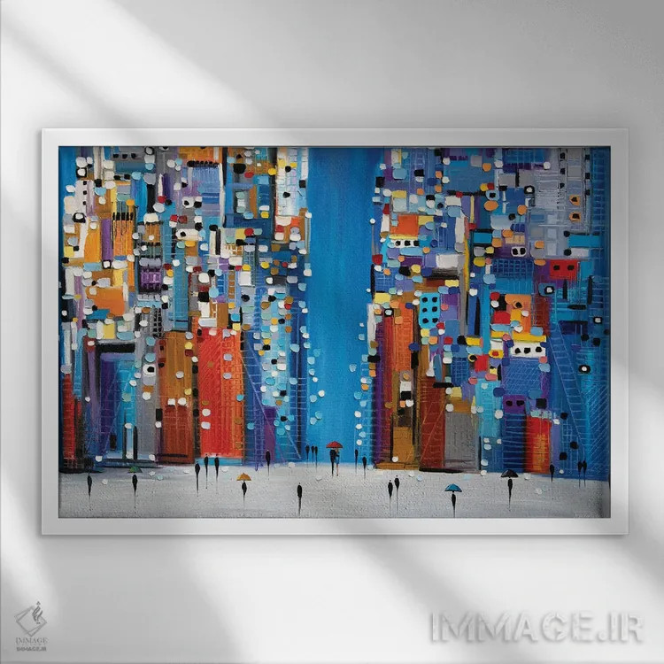 تابلو میدان شبانه اثر اکاترینا ارمیلکینا - نمای قابدار سفید