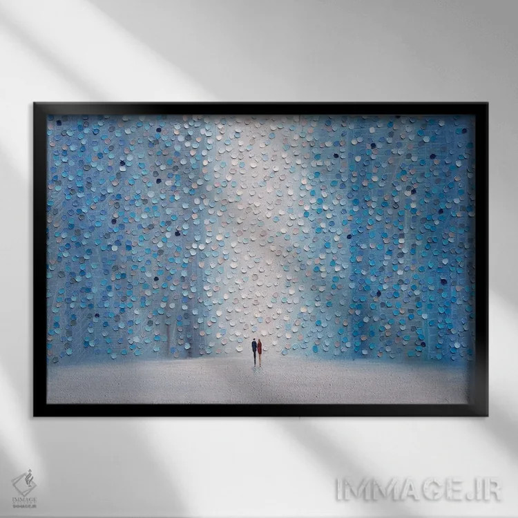 تابلو قرار ملاقات اثر اکاترینا ارمیلکینا - نمای قابدار مشکی