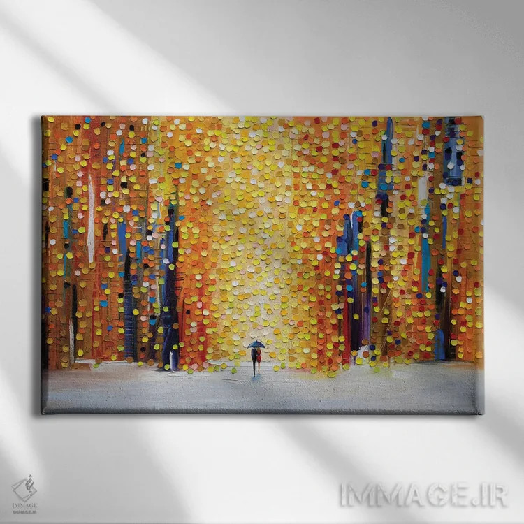تابلو احساسات غروب اثر اکاترینا ارمیلکینا - نمای روبهرو روی دیوار