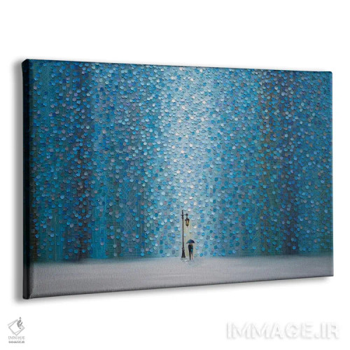 تابلو باران شبانه اثر اکاترینا ارمیلکینا - نمای پرسپکتیو محصول
