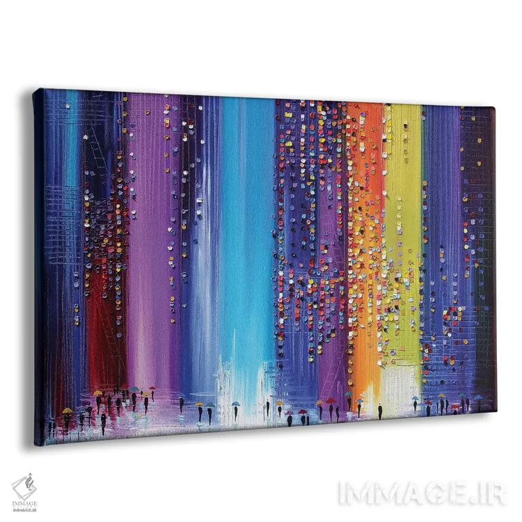 تابلو پیادهروی بارانی اثر اکاترینا ارمیلکینا - نمای پرسپکتیو محصول