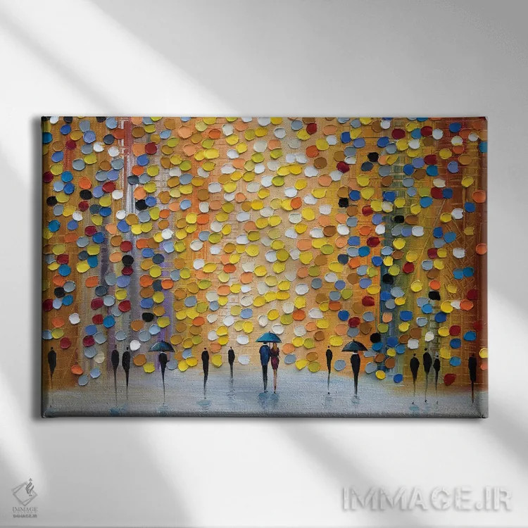 تابلو باران دلنشین اثر اکاترینا ارمیلکینا - نمای روبهرو روی دیوار