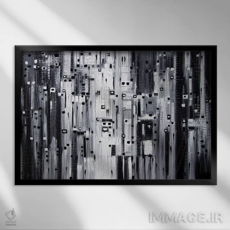 تابلو کندو شهر اثر اکاترینا ارمیلکینا - نمای قابدار مشکی