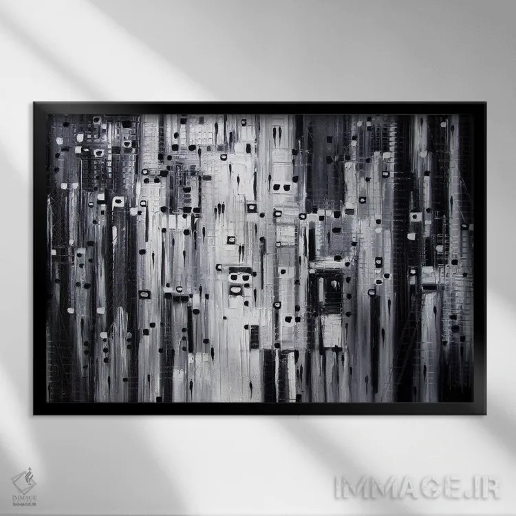 تابلو کندو شهر اثر اکاترینا ارمیلکینا - نمای قابدار مشکی