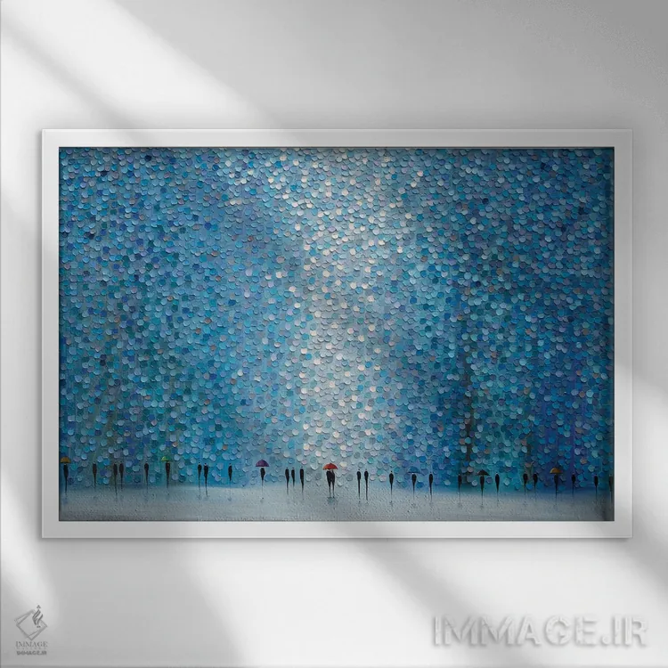 تابلو چترها اثر اکاترینا ارمیلکینا - نمای قابدار سفید
