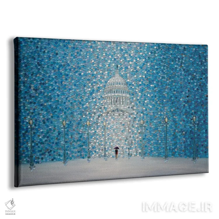 تابلو زمستان عاشقانه اثر اکاترینا ارمیلکینا - نمای پرسپکتیو محصول