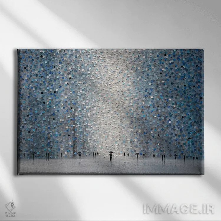 تابلو باران مهتابی اثر اکاترینا ارمیلکینا - نمای روبهرو روی دیوار