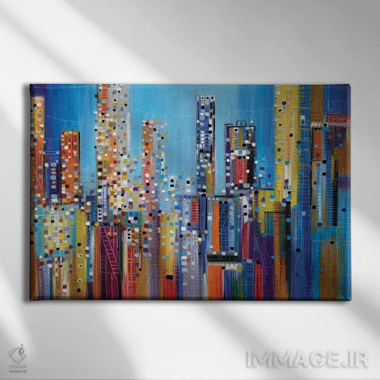 تابلو مرکز شهر اثر اکاترینا ارمیلکینا - نمای روبهرو روی دیوار