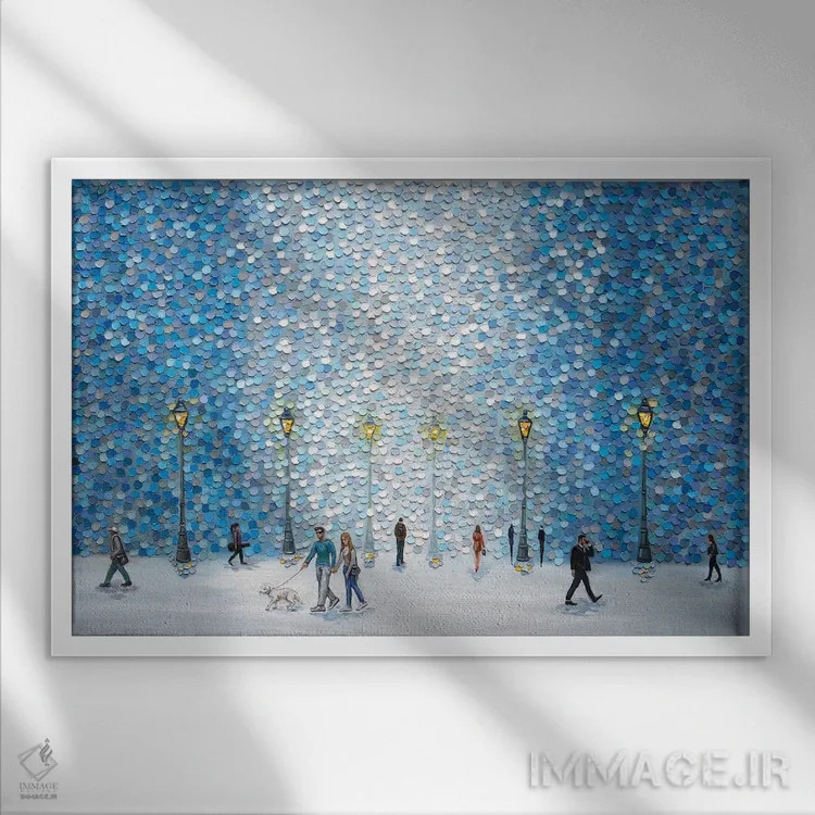 تابلو یک بعدازظهر زیبا اثر اکاترینا ارمیلکینا - نمای قابدار سفید