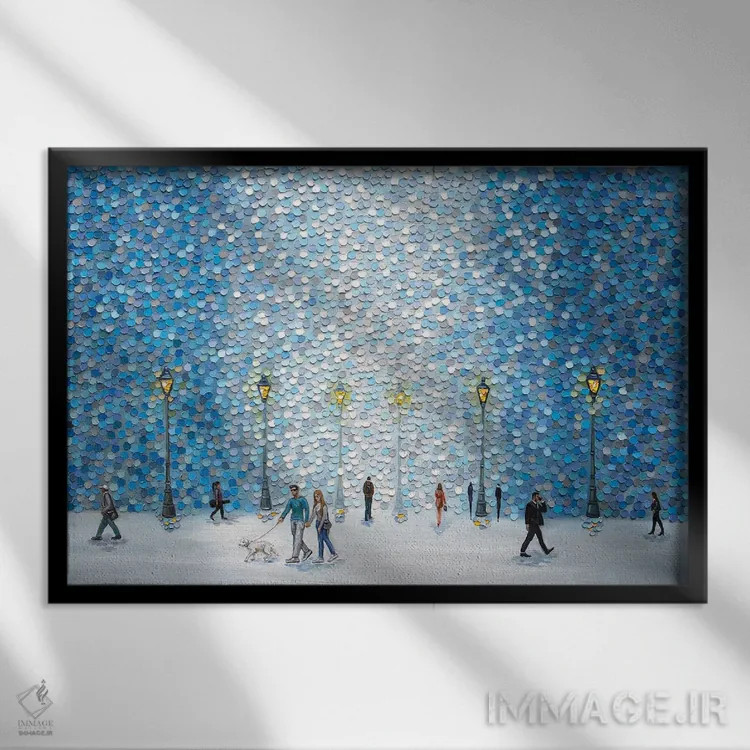 تابلو یک بعدازظهر زیبا اثر اکاترینا ارمیلکینا - نمای قابدار مشکی