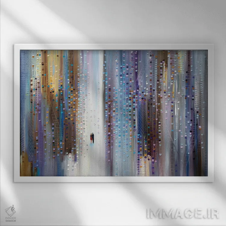 تابلو حواسپرتی فریبنده اثر اکاترینا ارمیلکینا - نمای قابدار سفید