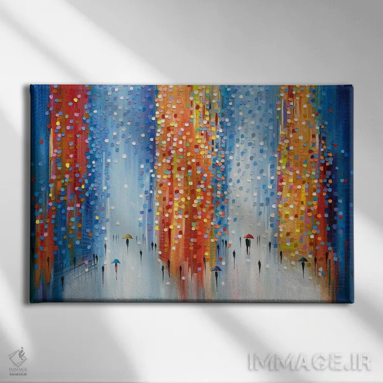 تابلو انعکاسهای روز بارانی اثر اکاترینا ارمیلکینا - نمای روبهرو روی دیوار