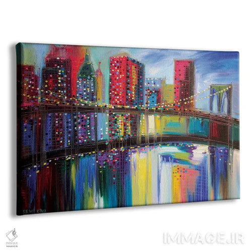 تابلو پل بروکلین اثر اکاترینا ارمیلکینا - نمای پرسپکتیو محصول
