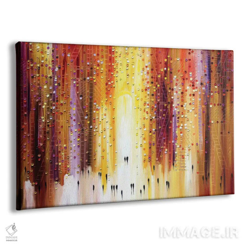 تابلو مانهتنهنج (پدیدهٔ طلوع یا غروب خورشید در خیابانهای منهتن) اثر اکاترینا ارمیلکینا - نمای پرسپکتیو محصول