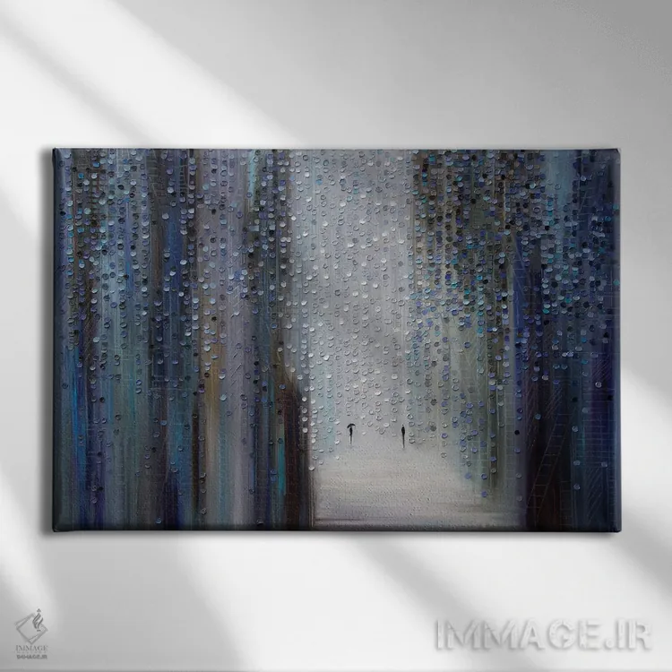 تابلو لمس باران اثر اکاترینا ارمیلکینا - نمای روبهرو روی دیوار