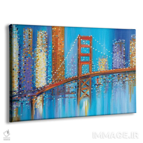 تابلو پل گلدن گیت اثر اکاترینا ارمیلکینا - نمای پرسپکتیو محصول