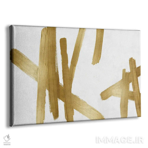 تابلو ضربههای طلایی I اثر الی رابرتز - نمای پرسپکتیو محصول