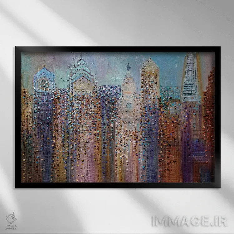 تابلو رویای فیلادلفیا اثر اکاترینا ارمیلکینا - نمای قابدار مشکی