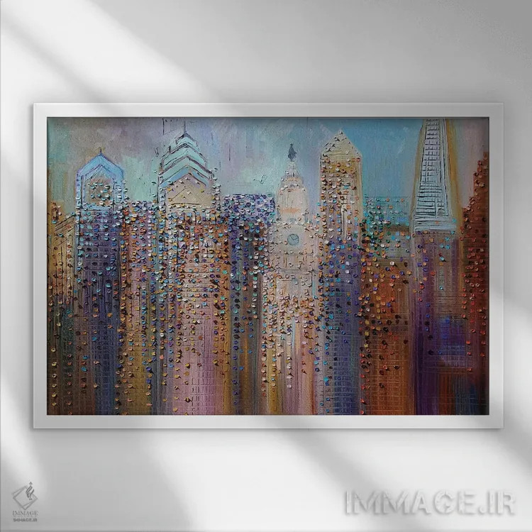 تابلو رویای فیلادلفیا اثر اکاترینا ارمیلکینا - نمای قابدار سفید