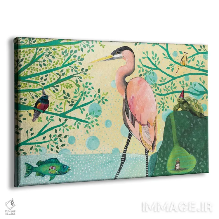 تابلو جشن حیوانات اثر امیلی رید - نمای پرسپکتیو محصول