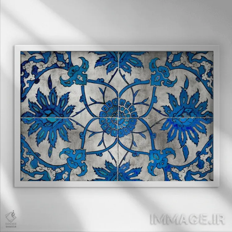 تابلو پنل تزیینی III اثر الی رابرتز - نمای قابدار سفید