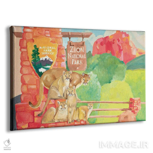 تابلو پارک ملی زایان اثر امیلی رید - نمای پرسپکتیو محصول