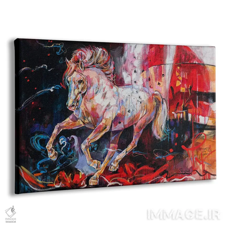 تابلو سواری وحشی اثر استر فرانچوک - نمای پرسپکتیو محصول