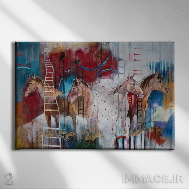 تابلو مبادله الهی اثر استر فرانچوک - نمای روبهرو روی دیوار