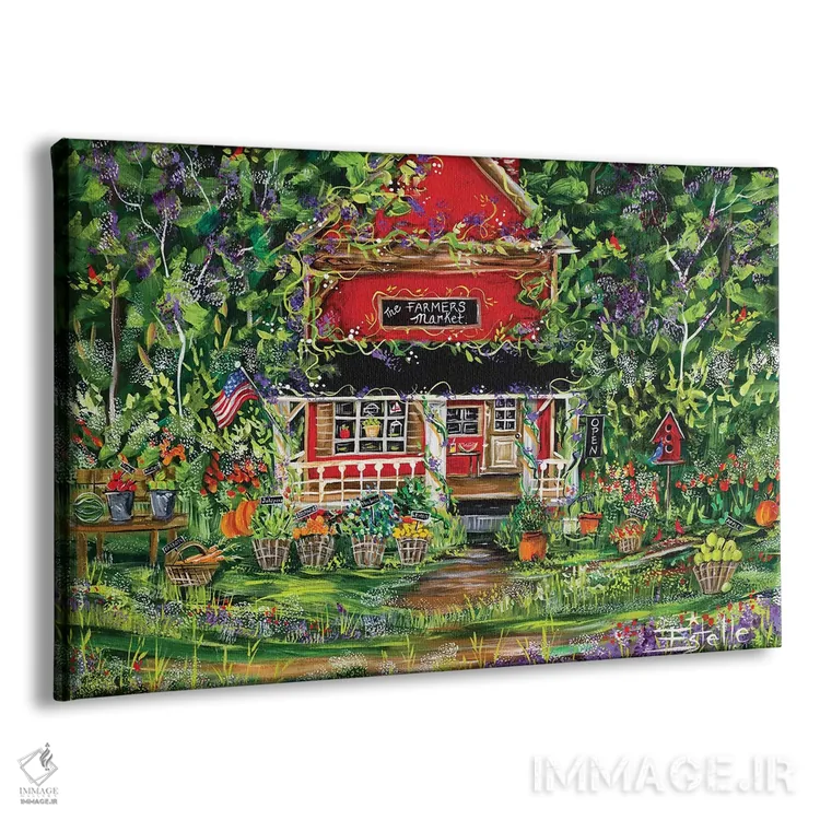 تابلو بازار کشاورزان اثر استل گرنگس - نمای پرسپکتیو محصول