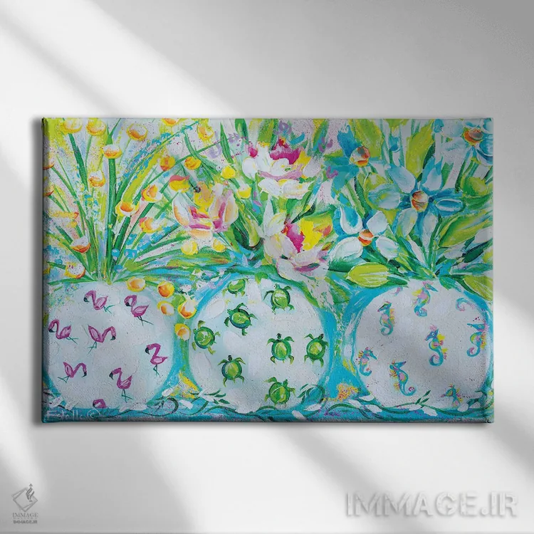 تابلو سهگانه خطرناک اثر استل گرنگس - نمای روبهرو روی دیوار