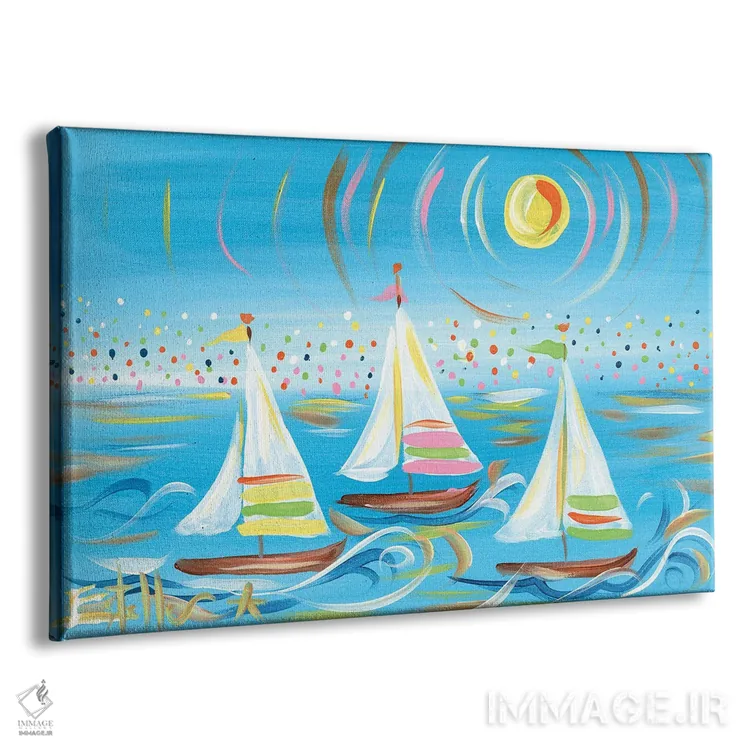 تابلو بادبان خیالانگیز اثر استل گرنگس - نمای پرسپکتیو محصول