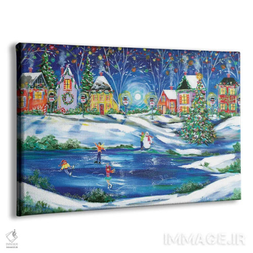 تابلو کریسمس نیوانگلندی اثر استل گرنگس - نمای پرسپکتیو محصول