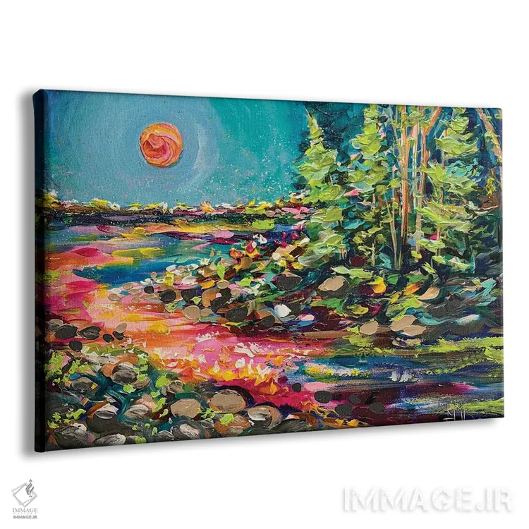 تابلو شبی جادویی اثر استل گرنگس - نمای پرسپکتیو محصول