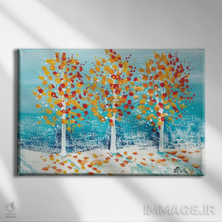 تابلو زمستان زودرس اثر استل گرنگس - نمای روبهرو روی دیوار