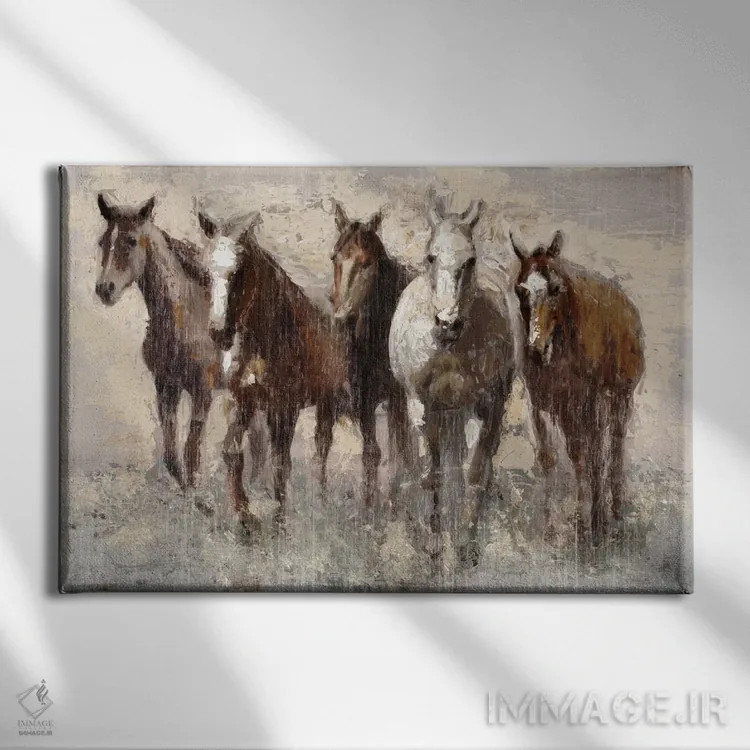 تابلو هارَس (نام خاص یا عربی) اثر ادوارد سلکرک - نمای روبهرو روی دیوار