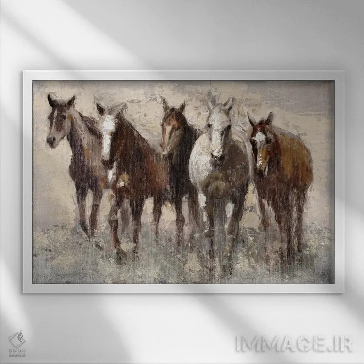 تابلو هارَس (نام خاص یا عربی) اثر ادوارد سلکرک - نمای قابدار سفید