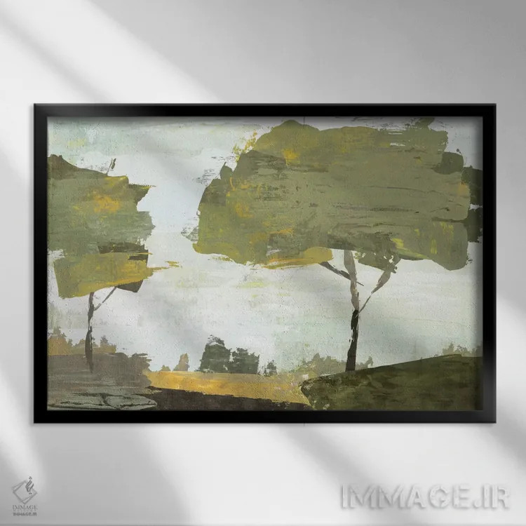 تابلو آفتاب اکتبر اثر ادوارد سلکرک - نمای قابدار مشکی